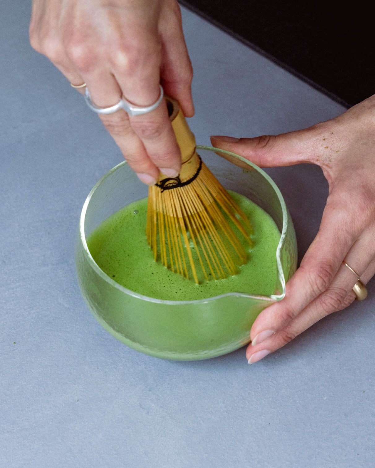 Matcha Bowl aus Glas