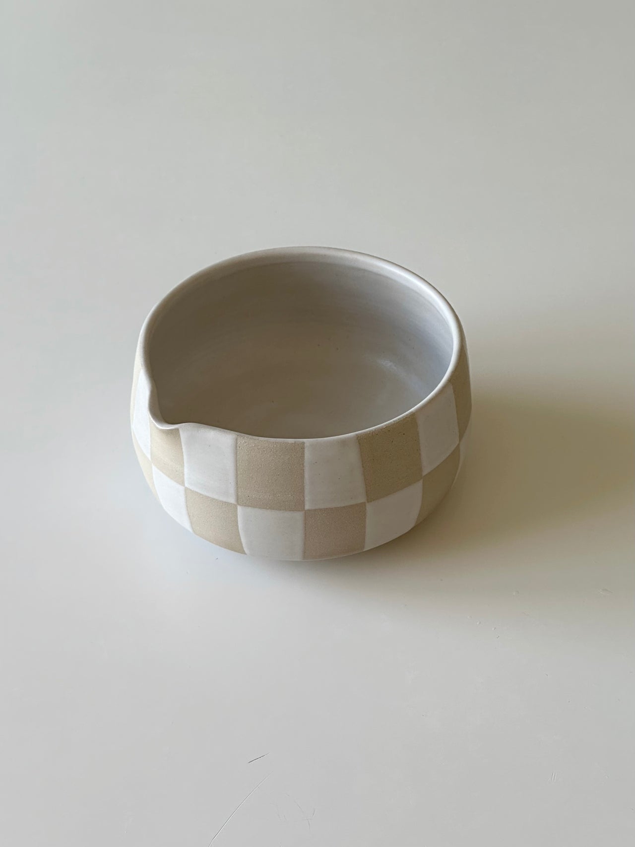 Checkered Matcha Bowl