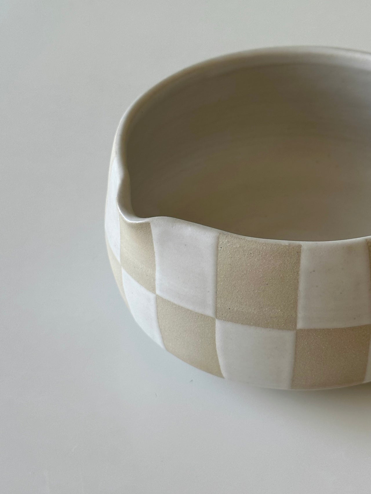 Checkered Matcha Bowl